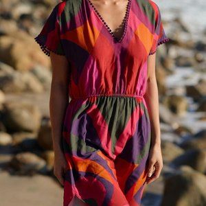 🌴Farm Rio Tropical Beach Cover-Up Mini Dress